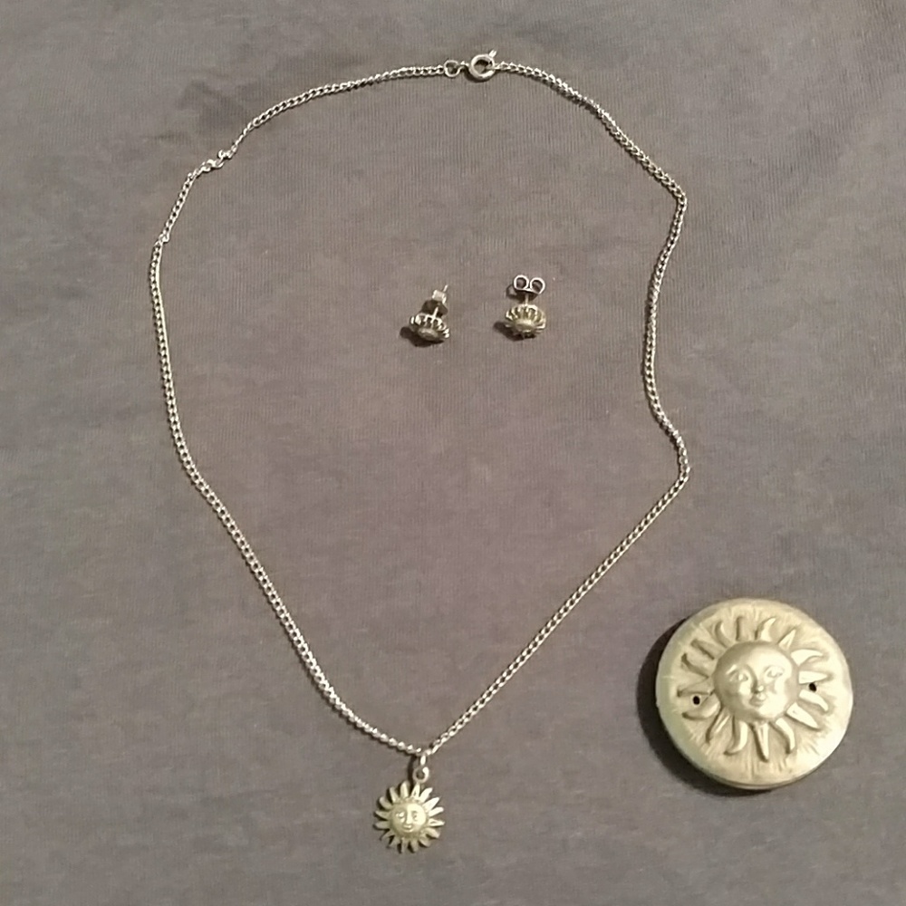 Necklace and earrings
